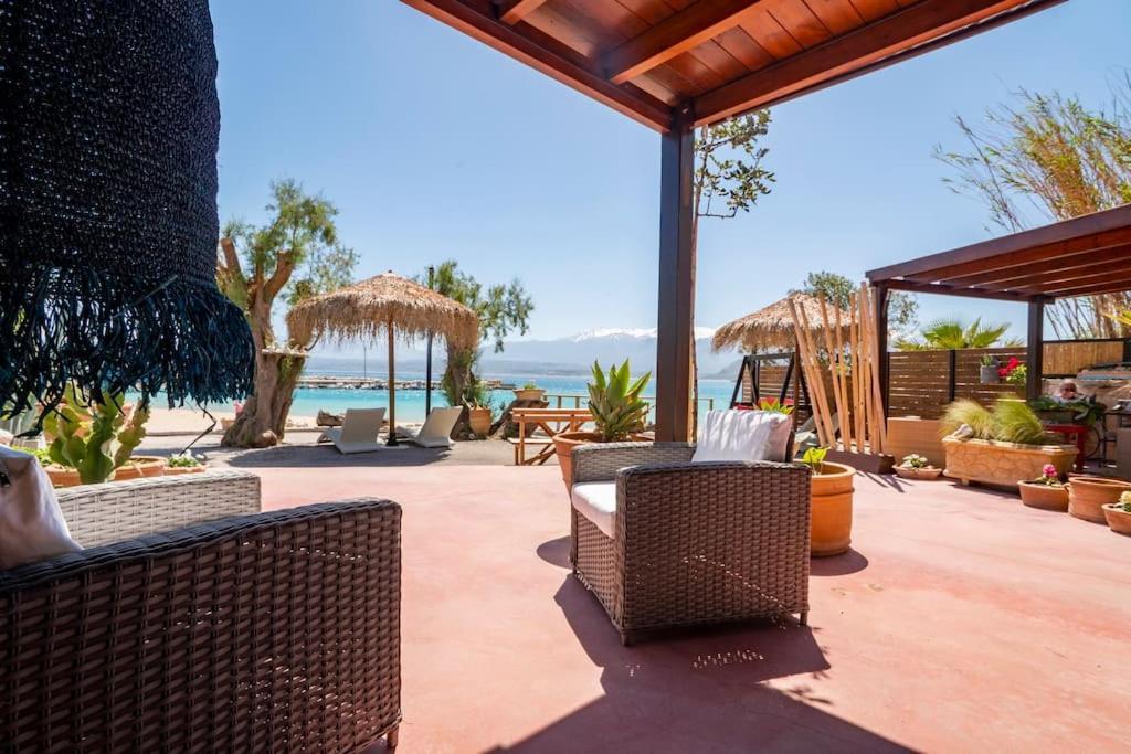 Sea And Sun Metaxy Mas, Brand-New, Beachfront ! خانيا المظهر الخارجي الصورة