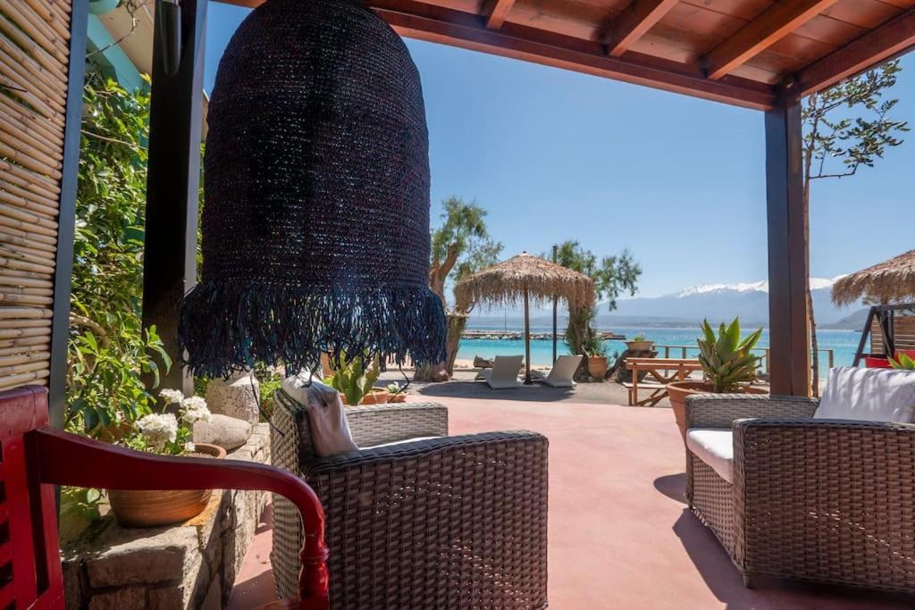 Sea And Sun Metaxy Mas, Brand-New, Beachfront ! خانيا المظهر الخارجي الصورة